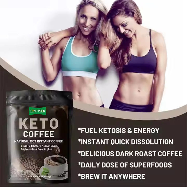 Private Label Keto Slimming Kawa Utrata wagi Dieta Kontrola MCT Wymiana posiłków Jedzenie natychmiastowe