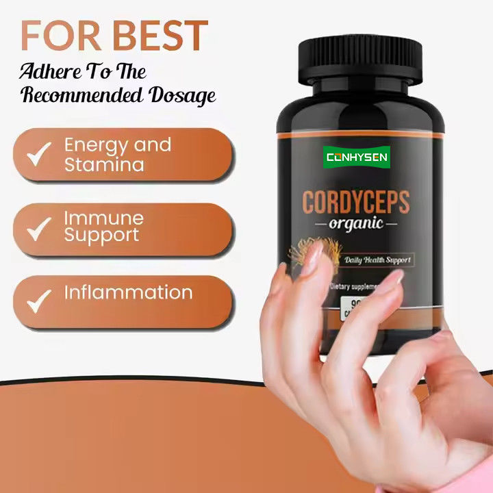 OEM ODM Organic Cordyceps Kapsułki Wspierają Funkcję Mózgu Kapsułki Zastosowanie Ziołowe
