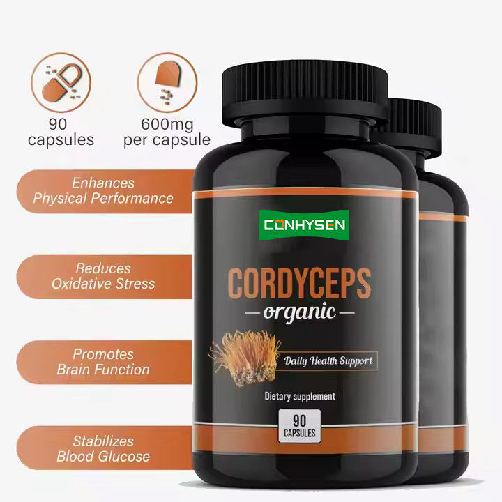 OEM ODM Organic Cordyceps Kapsułki Wspierają Funkcję Mózgu Kapsułki Zastosowanie Ziołowe