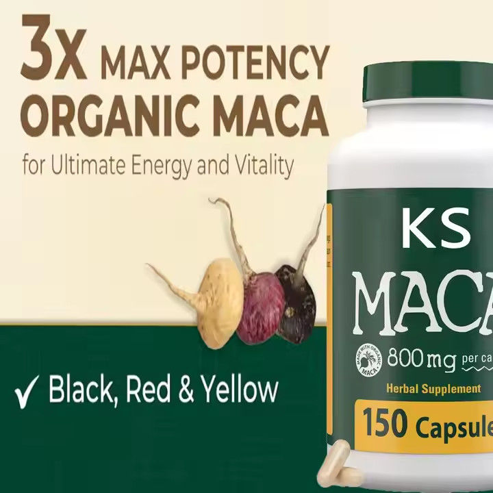 Maca Root Kapsułki Wsparcie energetyczne Immunologiczne Mężczyzna Energia Organic Male Enhancement Pills