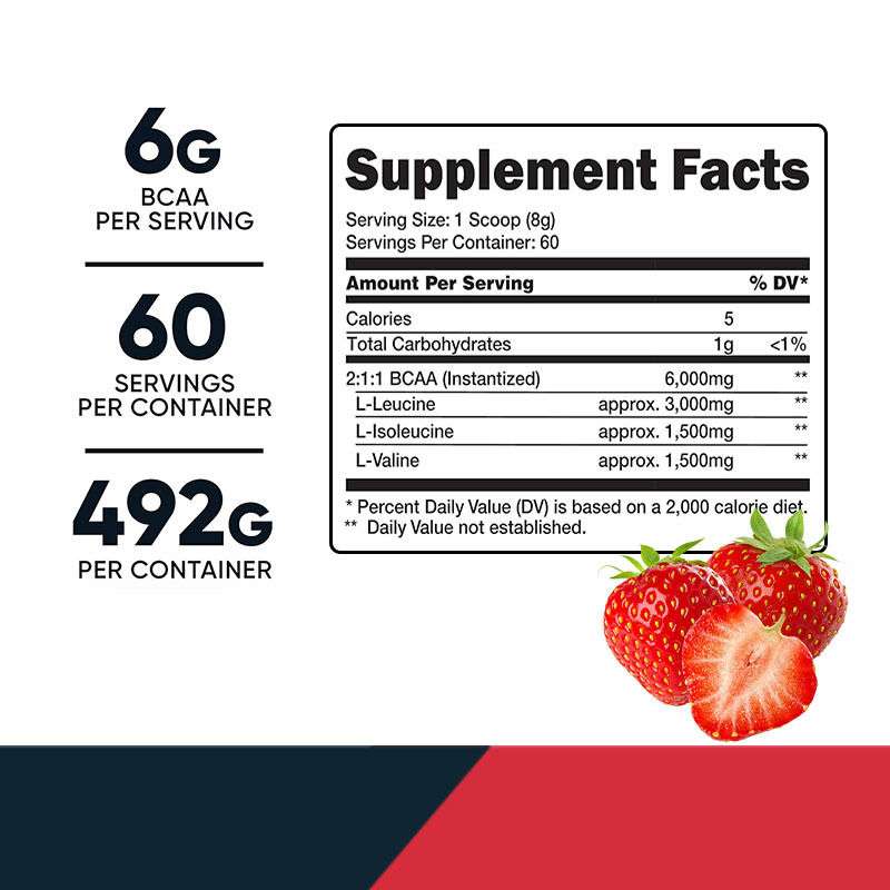 Proszek BCAA do wspierania szybkich mięśni w siłowni Proszek przed treningiem dla dorosłych Kobiety Mężczyźni