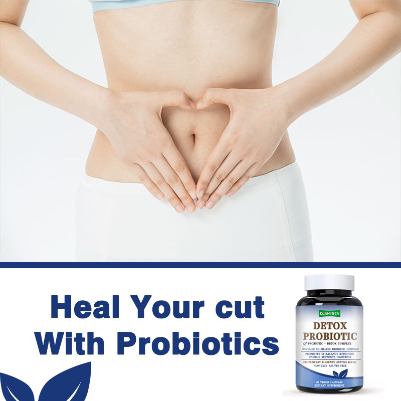 Premium Custom Detox Probiotics Kapsułki poprawiają poziom energii Formułowane dla kobiet i mężczyzn