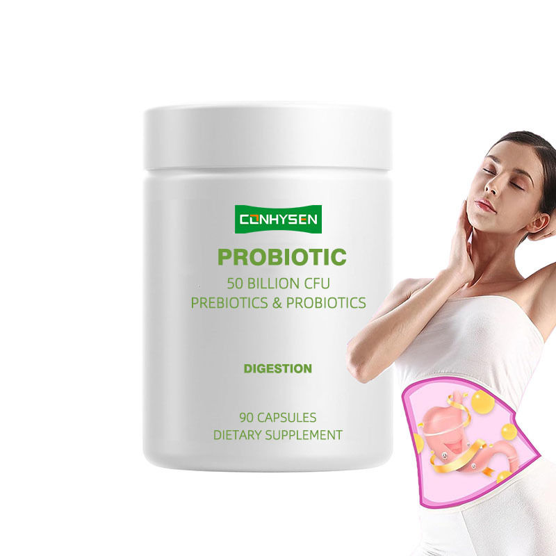 Private Labels Probiotyki Kapsułki wspierają lepsze trawienie z fermentowaną organiczną mieszanką botaniczną