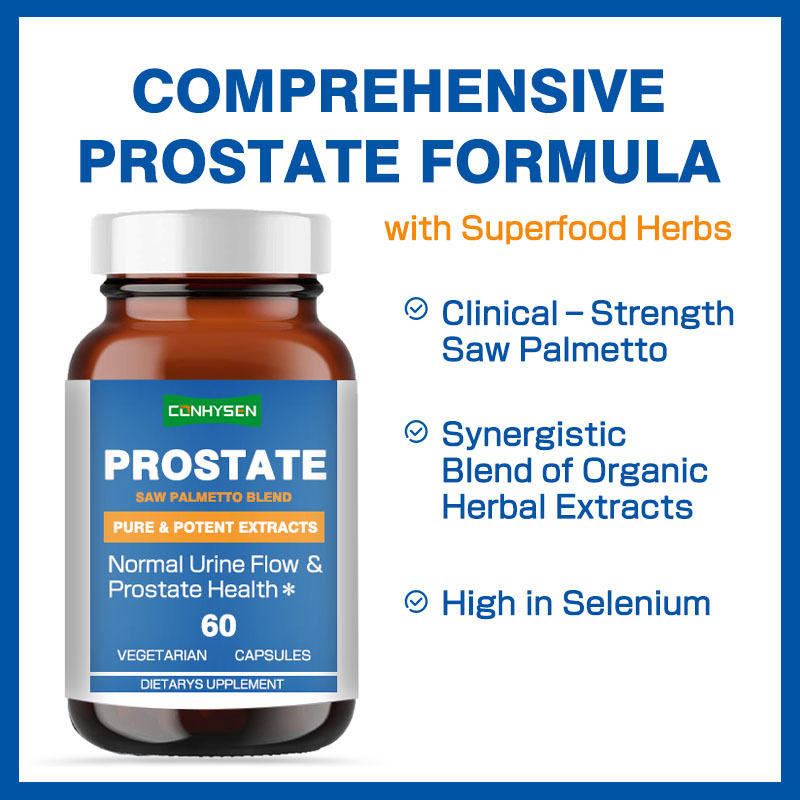 Niestandardowe kapsułki prostaty Saw Palmetto Supplement Boosts Prostate Health Formułowane dla mężczyzn