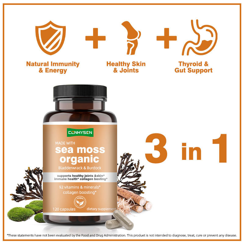 Organiczne kapsułki z moczem morskim z pęcherzem, które chronią zdrowe stawy i skórę