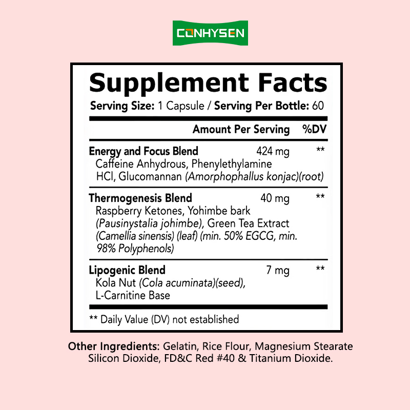 Premium Custom Female Diet Pills for Lipogenicto Curb Appetite Produkty odchudzające kobiety