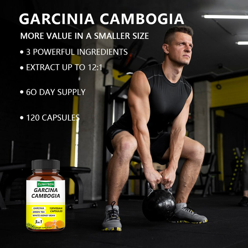 Fabryczna dostawa kapsułek Garcinia Cambogia 3 w 1 z najwyższej jakości składnikami zwiększającymi produkcję energii