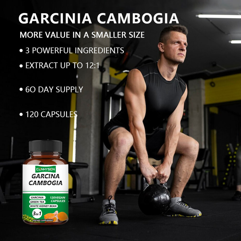 Dostosowanie 3-w-1 Garcinia Cambogia Kapsułki wspierają siłę z biały fasola nerkowego