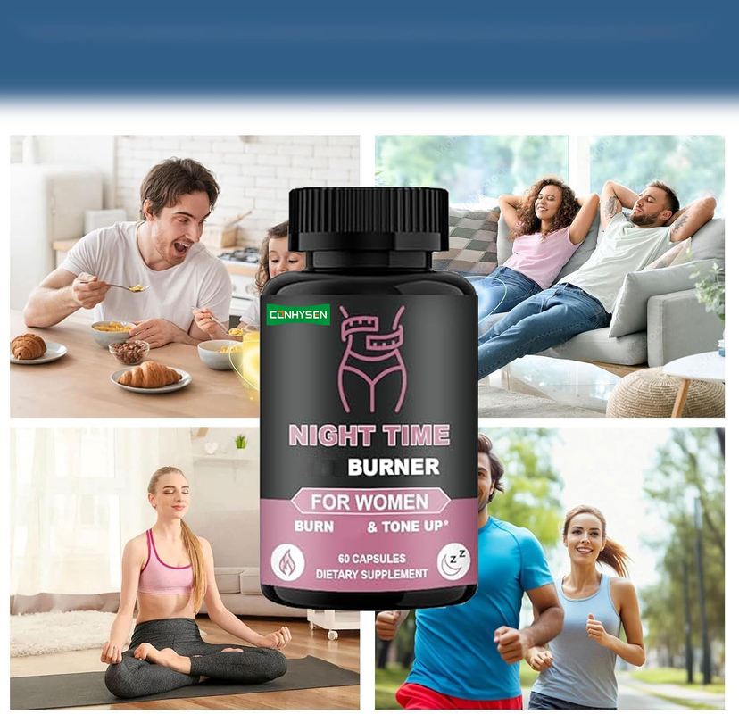 Night Time Fat Burner dla Kobiet - Spalaj Tłuszcz i Ujędrniaj Podczas Snu - Formuła Potwierdzona Laboratoryjnie
