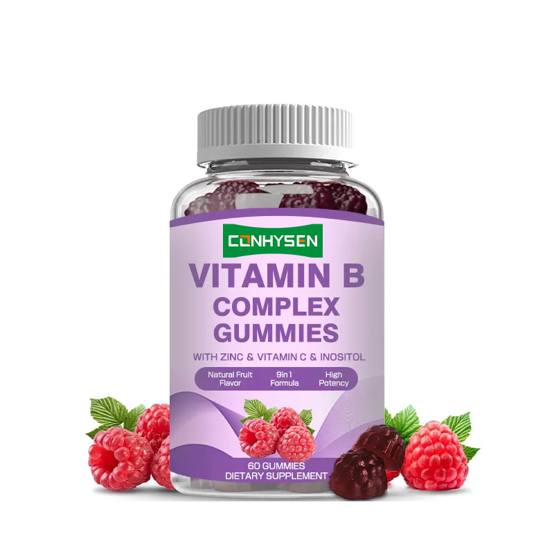Kompleks witaminy B Gummy dla wzmacniacza odporności Witamina C Folat Suplement diety Witamina B