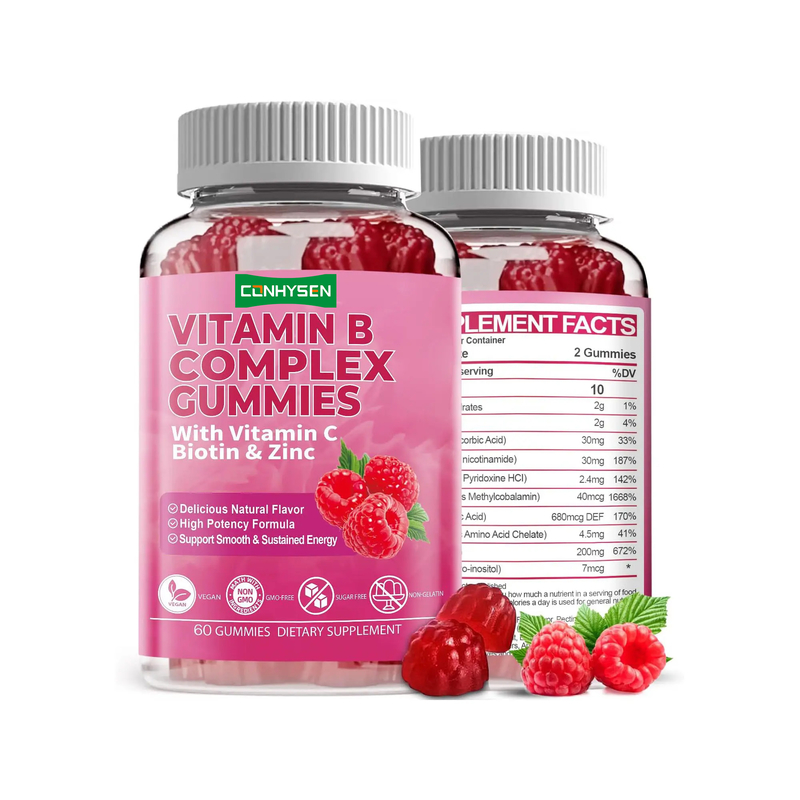 Żelki z witaminą B Complex z witaminą B6 Naturalna formuła wspierająca zdrowy układ odpornościowy