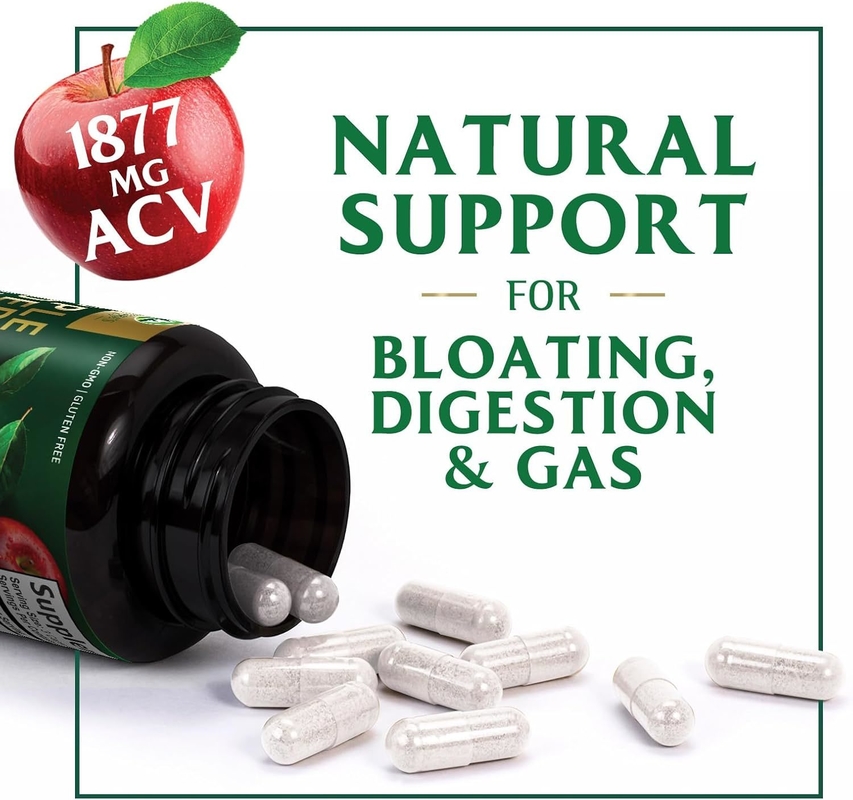 OEM Naturalny Keton ACV Kapsułki Utrata masy ciała Organic Sugar-Free Flat Belly Apple Cider Vinegar Kapsułki Utrata masy ciała Gummy Candies Żywność błonnika