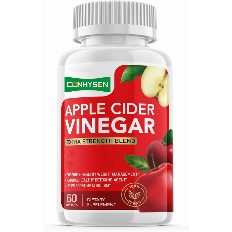 Biochealth OEM Private Label Kapsułki octu jabłkowego z matką Organic ACV Pigułki odchudzające Detox Cleanse Supplement