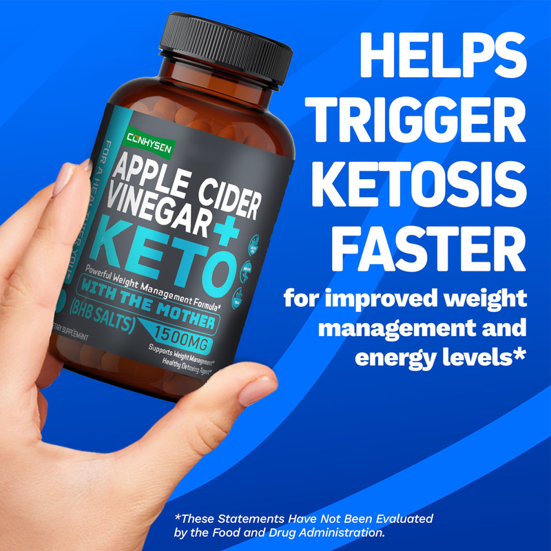 OEM ODM Keto Boost Ocet jabłkowy BHB Soli Kapsułki do spalania tłuszczu i wsparcia ketosis-Twój idealny towarzysz keto