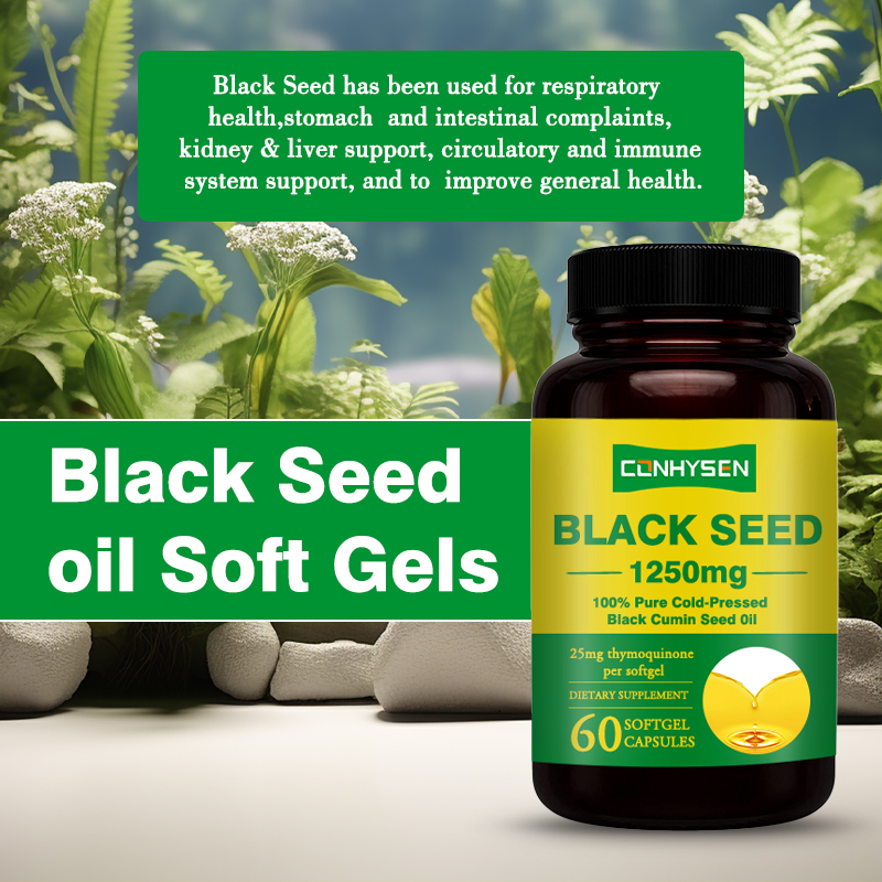 Premium Custom Black Seed Oil Softgels OEM do wspierania zdrowia stawów