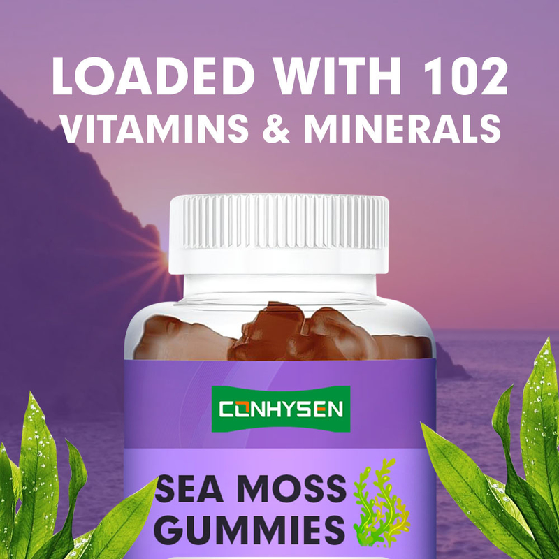 Organic Irish Sea Moss Gummies Factory bezpośrednio do wsparcia odpornościowego