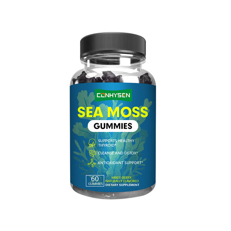 Organiczne żelki z ekstraktem z irlandzkiej morskiej trawy, dostawa fabryczna dla oczyszczania i detoksykacji