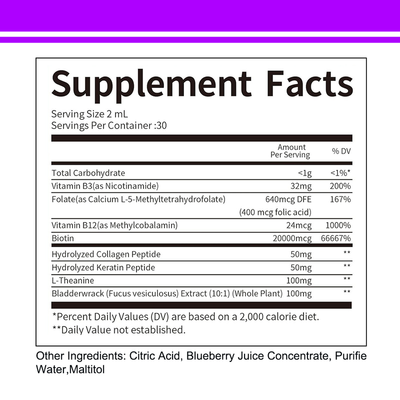 Biotynowe krople płynne do pielęgnacji włosów, skóry i paznokci