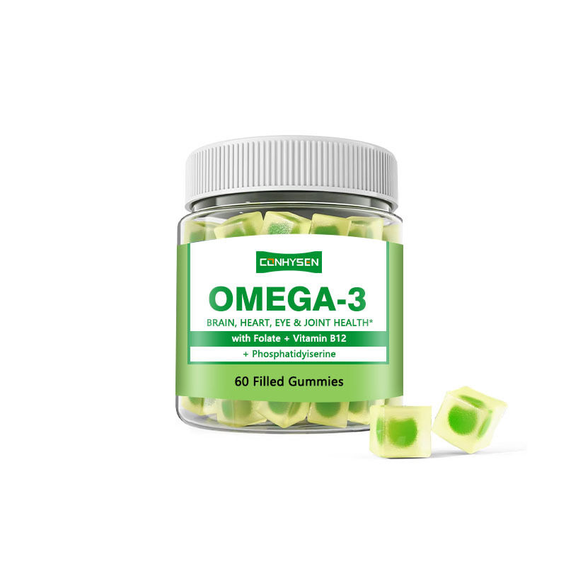 Najlepiej sprzedawane Omega 3-6-9 Gummy dla dzieci i dorosłych Suplementy witaminowe dla mózgu i serca Suplementy DHA dla nastolatków