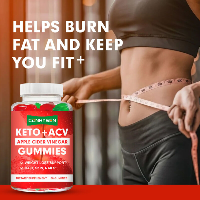 Hot Selling ACV Keto Gummies Apple Cider Vinegar Appetite Control Boost Energy Supplement Apple Cider Vinegar Gummies