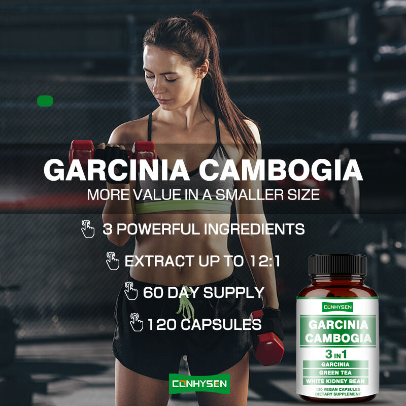 OEM Garcinia Cambogia Kapsułki do produkcji energii Wsparcie równowagi ciała Kapsułki z błonnikiem diety Utrata wagi