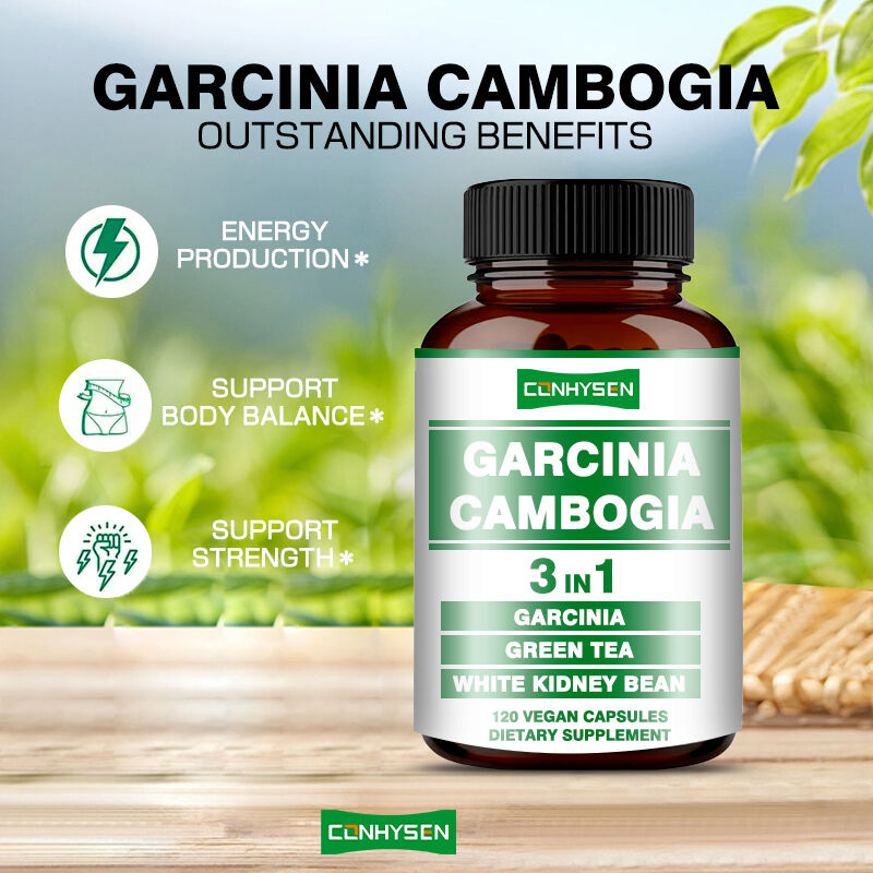 OEM Garcinia Cambogia Kapsułki do produkcji energii Wsparcie równowagi ciała Kapsułki z błonnikiem diety Utrata wagi