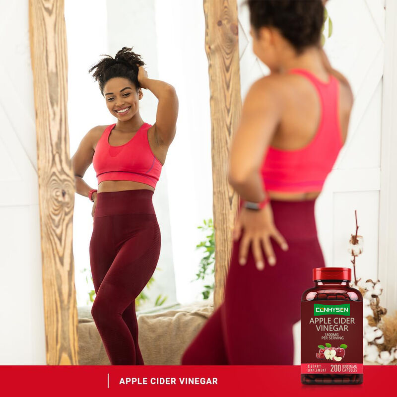 OEM/ODM Suplement ACV Wsparcie trawienia i detoksykacji Zarządzanie wagą Kapsułki octu jabłkowego dla mężczyzn Kobiety