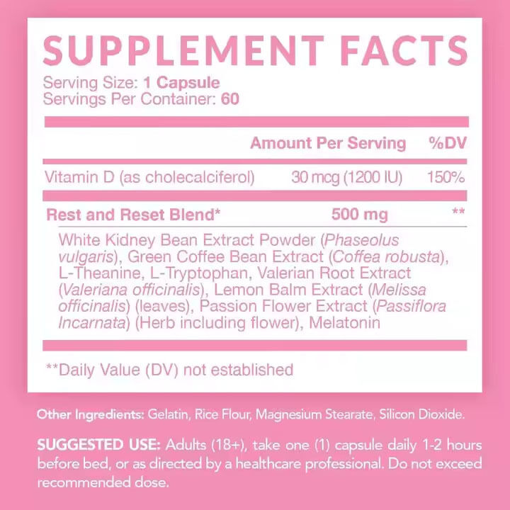 OEM/ODM Private Label Night Time Fat Burner Białego Ekstraktu Fasola Nerkowego Wzmocnienie Metabolizmu Kobieta Wspierać Odzyskiwanie Mięśni Kapsułki