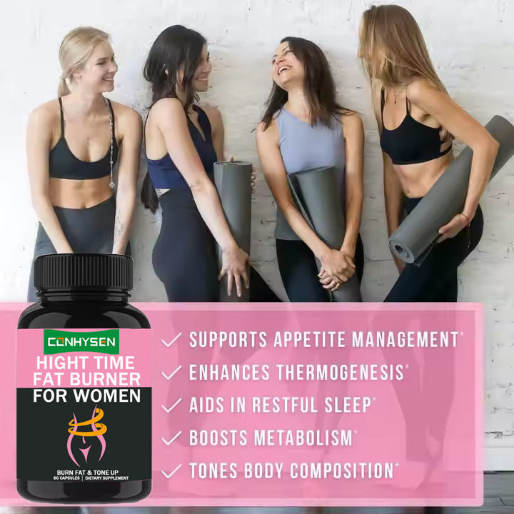 OEM/ODM Private Label Night Time Fat Burner Białego Ekstraktu Fasola Nerkowego Wzmocnienie Metabolizmu Kobieta Wspierać Odzyskiwanie Mięśni Kapsułki