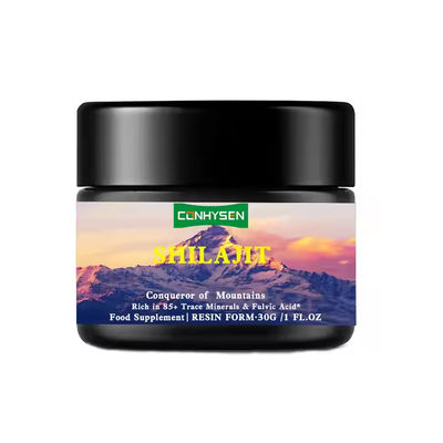 OEM Himalaja Shilajit Żywica bogata w śladowe minerały Kwas fulwowy wzmacnia układ odpornościowy