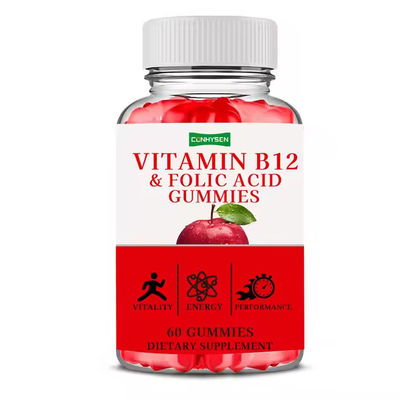 B 12 Witamina Gumy foliowe Z dodatkiem żelaza Odżywcze Wspiera układ odpornościowy