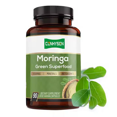 Zindywidualizowany smak czystej kapsułki Moringa organiczne dla wzmacniacza układu odpornościowego i energii