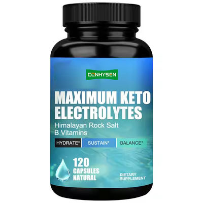 Elektrolity Kapsułki zwiększają zarządzanie energią Keto Elektrolity Suplementy OEM