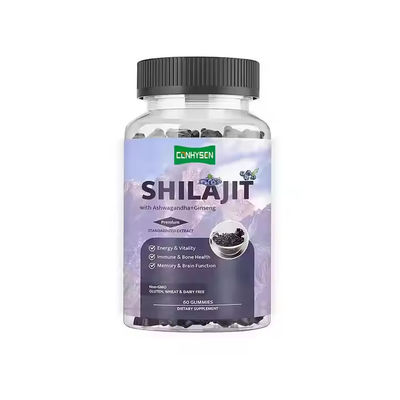 Zastosowany suplement z ginsengem z gumami Shilajit z wsparciem immunologicznym Ashwagandhy