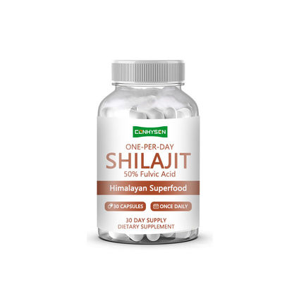 50% Kapsułki Shilajit z kwasem fulwowym Himalajski Superfood Wspomaga Syntezę Kolagenu