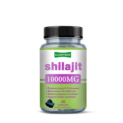 Marki własne 1000mg kapsułki z czystym Shilajit, kapsułki do pielęgnacji zdrowia, wspomagają energię i wydajność