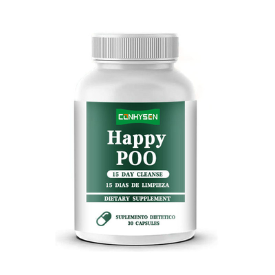 15-dniowa kuracja oczyszczająca Happy Poo w kapsułkach. Redukuje wzdęcia i zaparcia. Produkty wyszczuplające