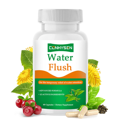 Kapsułki Water Flush 12 w 1 z naturalnymi składnikami wspomagają detoksykację dla odchudzania
