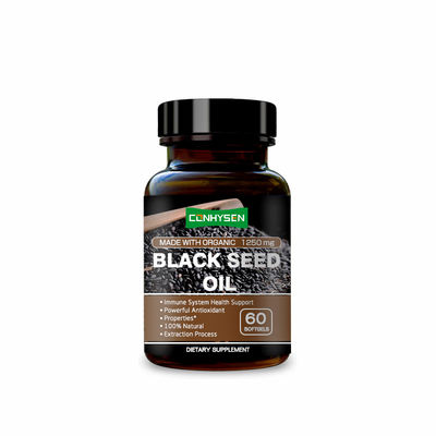 Sprzedaż hurtowa specjalistycznego oleju z nasion czarnych Softgels Zdrowa Fabryka utrzymania wagi