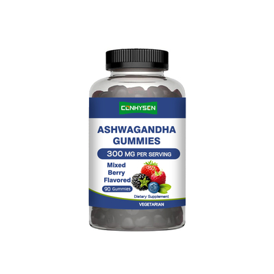 OEM/ODM Ashwagandha Gummies Wsparcie Stabilności Emocjonalnej Bez Uzależnienia